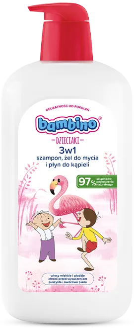 3w1: szampon, żel pod prysznic i płyn do kąpieli flaming